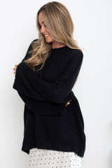 Stella Knit Jumper - Black - The Self Styler