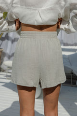 Brooklyn Cotton Shorts - Seagrass Green - The Self Styler