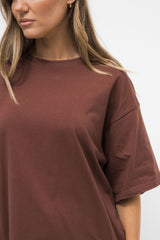 Koah Boxy-Fit Tee - Chocolate - The Self Styler