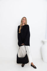 Stella Knit Jumper - Black - The Self Styler