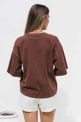 Koah Boxy-Fit Tee - Chocolate - The Self Styler