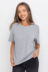 Lakey Relaxed-Fit Top - Grey - The Self Styler