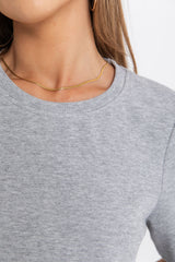 Lakey Relaxed-Fit Top - Grey - The Self Styler