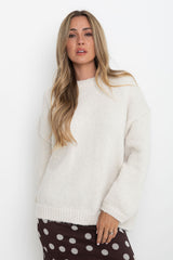 Benji Knit Jumper - Cream - The Self Styler