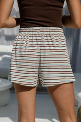 Jolie Stripe Shorts - Pink Multi - The Self Styler