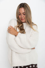 Benji Knit Jumper - Cream - The Self Styler