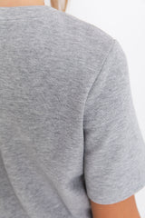 Lakey Relaxed-Fit Top - Grey - The Self Styler