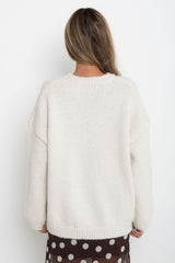 Benji Knit Jumper - Cream - The Self Styler