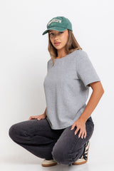 Lakey Relaxed-Fit Top - Grey - The Self Styler