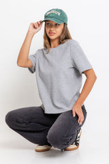 Lakey Relaxed-Fit Top - Grey - The Self Styler
