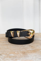 Nixon Waist Belt - Black/Gold - The Self Styler