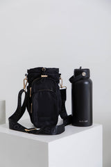 Flynn 1L Water Bottle - Black- Suni and Sol - The Self Styler