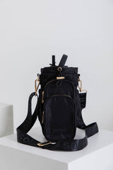 Noah Water Bottle Bag - Black - Suni and Sol - The Self Styler