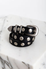 Dylan Stud Waist Belt - Black - The Self Styler