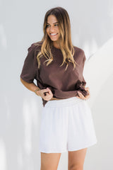 Brooklyn Cotton Shorts - White - The Self Styler