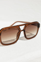 Dylan Aviator Sunglasses - Mocha - The Self Styler