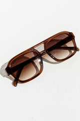 Dylan Aviator Sunglasses - Mocha - The Self Styler