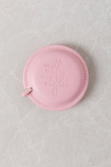 The Self Styler Retractable Measuring Tape - Faux Leather - Lolly Pink - The Self Styler
