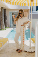 Lumi Linen Pants - Sand - The Self Styler