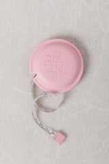 The Self Styler Retractable Measuring Tape - Faux Leather - Lolly Pink - The Self Styler