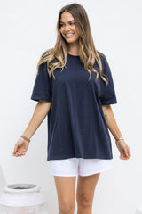 Sonny Relaxed-Fit Tee - Dark Navy - The Self Styler