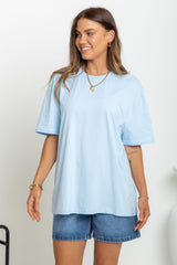 Myles Relaxed-Fit Tee - Blue - The Self Styler