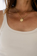 Harley Ribbed Tank Top - Beige - The Self Styler