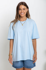 Myles Relaxed-Fit Tee - Blue - The Self Styler