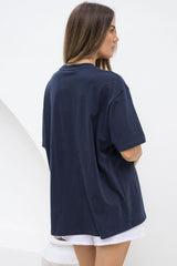 Sonny Relaxed-Fit Tee - Dark Navy - The Self Styler