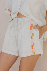 Alba Linen Shorts - Sand - The Self Styler