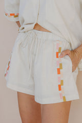 Alba Linen Shorts - Sand - The Self Styler