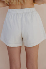 Alba Linen Shorts - Sand - The Self Styler