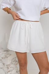 Romy Shorts - White - The Self Styler