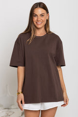 Sonny Relaxed-Fit Tee - Choc Brown - The Self Styler