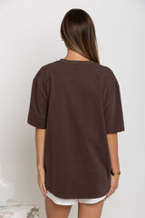 Sonny Relaxed-Fit Tee - Choc Brown - The Self Styler
