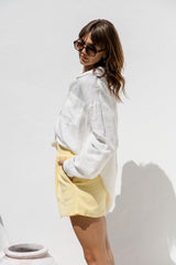 Brooklyn Cotton Shorts - Yellow - The Self Styler