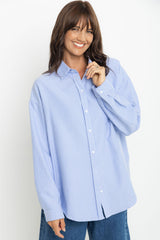 Bentley Relaxed-Fit Shirt - Blue Stripe - The Self Styler