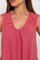 Noa Swing Dress - Raspberry - The Self Styler