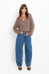 Maeve Knit - Mocha Brown - The Self Styler