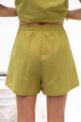 Tilly Shorts - Matcha Green - The Self Styler