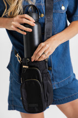 Flynn 1L Water Bottle - Black- Suni and Sol - The Self Styler