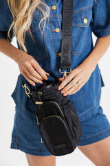 Noah Water Bottle Bag - Black - Suni and Sol - The Self Styler