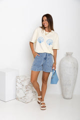 Mermaid Margarita Tee - Cream - The Self Styler