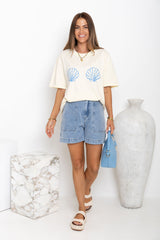 Mermaid Margarita Tee - Cream - The Self Styler