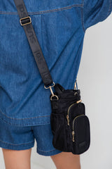 Noah Water Bottle Bag - Black - Suni and Sol - The Self Styler