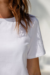Baylee Basic Tee - White - The Self Styler