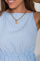 Sara Stripe Top - Blue - The Self Styler