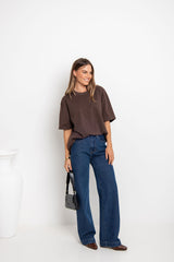 Sonny Relaxed-Fit Tee - Choc Brown - The Self Styler