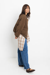 Finn Bomber Jacket - Deep Olive - The Self Styler