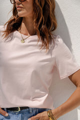 Baylee Basic Tee - Pink - The Self Styler